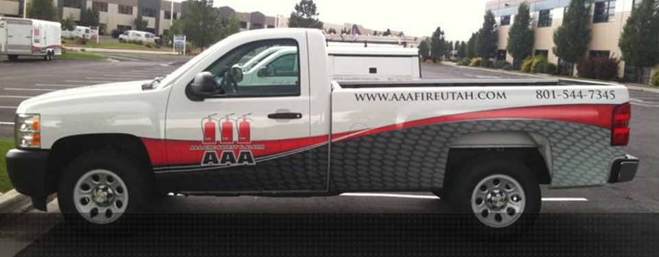 AAA Fire Truck Wrap